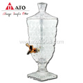 3L Volume Juice Glass Beverage Dispenser with Tap